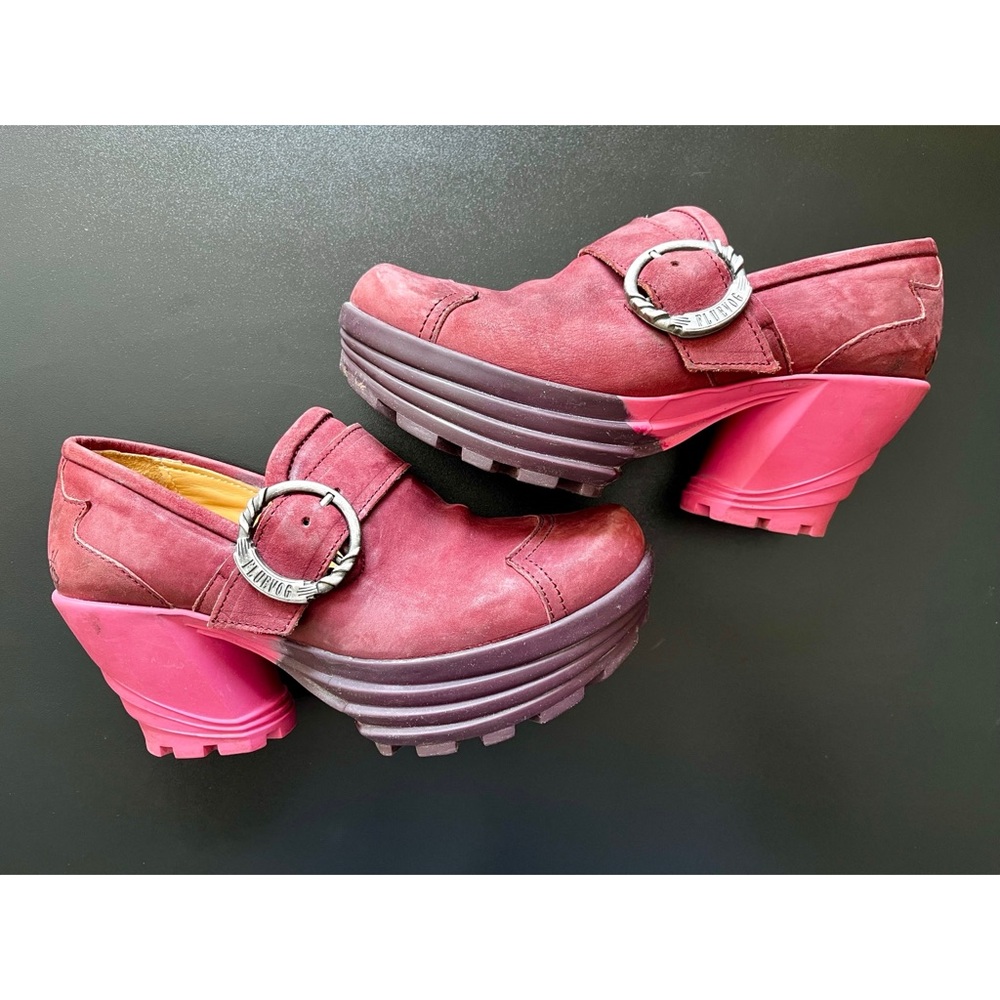 Fluevog Mellow Jammin’ unique contrast platform shoe, 7